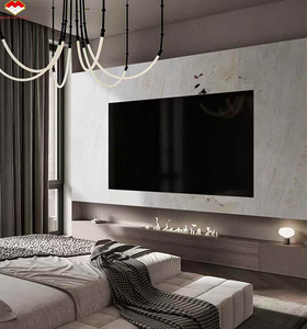 Pannelli Murali Moderni in Marmo Bianco Venus Impermeabili, Grandi Lastre Lucide Personalizzate per Interni, Soggiorno, Bagno, Ecologici - Product Image 2