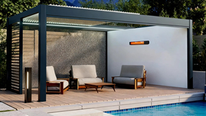 <span class=keywords><strong>Calentador</strong></span> Radiante Infrarrojo Eléctrico para Exteriores <span class=keywords><strong>de</strong></span> 1000W, Impermeable, <span class=keywords><strong>de</strong></span> Pared, Ahorro <span class=keywords><strong>de</strong></span> Energía, para Patio, Jardín, Garaje - Product Image 4