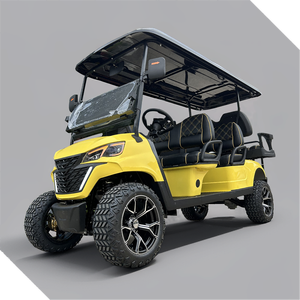 Voiturettes de golf électriques modernes 6 places tout-terrain, 48V, voiturette légale de rue électrique Offre Spéciale 48V, voiturettes de golf électriques avec design moderne - Product Image 4