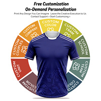 Seragam Sepak Bola Dewasa Unisex Custom, Set Olahraga Lengan Pendek Bahan Polyester Fiber Cepat Kering dengan Cetakan Heat-Transfer untuk Musim Panas