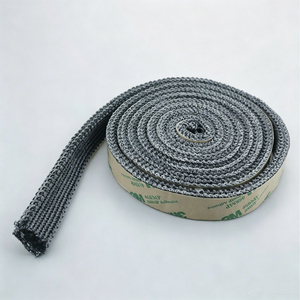 Bande d'étanchéité en fibre <span class=keywords><strong>de</strong></span> <span class=keywords><strong>verre</strong></span> tissée en forme <span class=keywords><strong>de</strong></span> P, élastique, avec <span class=keywords><strong>adhésif</strong></span> puissant <span class=keywords><strong>pour</strong></span> équipement <span class=keywords><strong>de</strong></span> four <span class=keywords><strong>de</strong></span> traitement thermique - Product Image 2