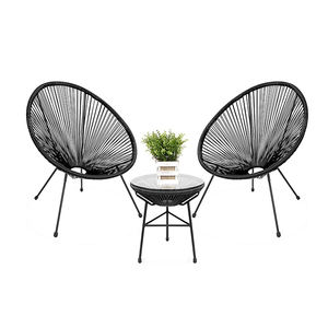 YASN HYTZ008-Asientos de ratán negro para jardín, para Hotel, muebles de Patio al aire libre - Product Image 1