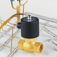 Válvula solenoide de vapor de alta temperatura de 1'' de latón, con orificio de flujo de 22 mm, estructura de control OEM personalizable, AC110V DC12V 2L200-25