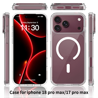 Coque de protection transparente haut de gamme antichoc Sanfeng Factory pour iPhone 18 17 16 15 Pro Max, étui magnétique personnalisé, vente en gros