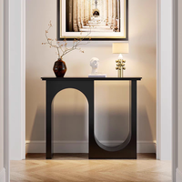 Table console murale moderne et minimaliste en dalle d'ardoise de luxe léger pour entrée et salon, sans installation, mobilier de salon