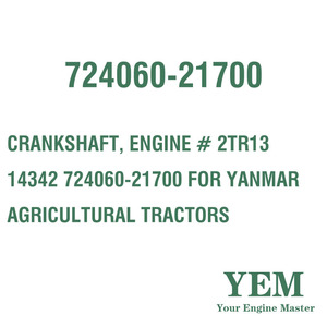 MOTEUR À VILEBREQUIN #   2TR13 14342 724060-21700 pour tracteurs agricoles YANMAR - Product Image 1