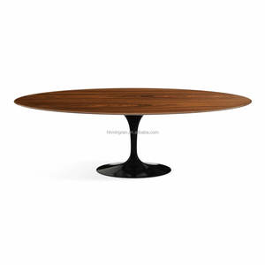 Mueble de Salón Moderno con Tapa de Mármol Acrílico Negro, Forma Ovalada, Plegable, Fácil de Limpiar, para Hogares Pequeños, Estilo Lujoso y Ligero - Product Image 6