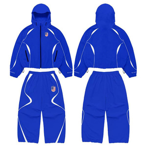 Herren Zweiteiliger Plissierter Nylon Atmungsaktiver Maßgeschneiderter Laufanzug UV-Lichtreflektierender Windbreaker Sportanzug Umweltfreundlich Winter Lässig - Product Image 3