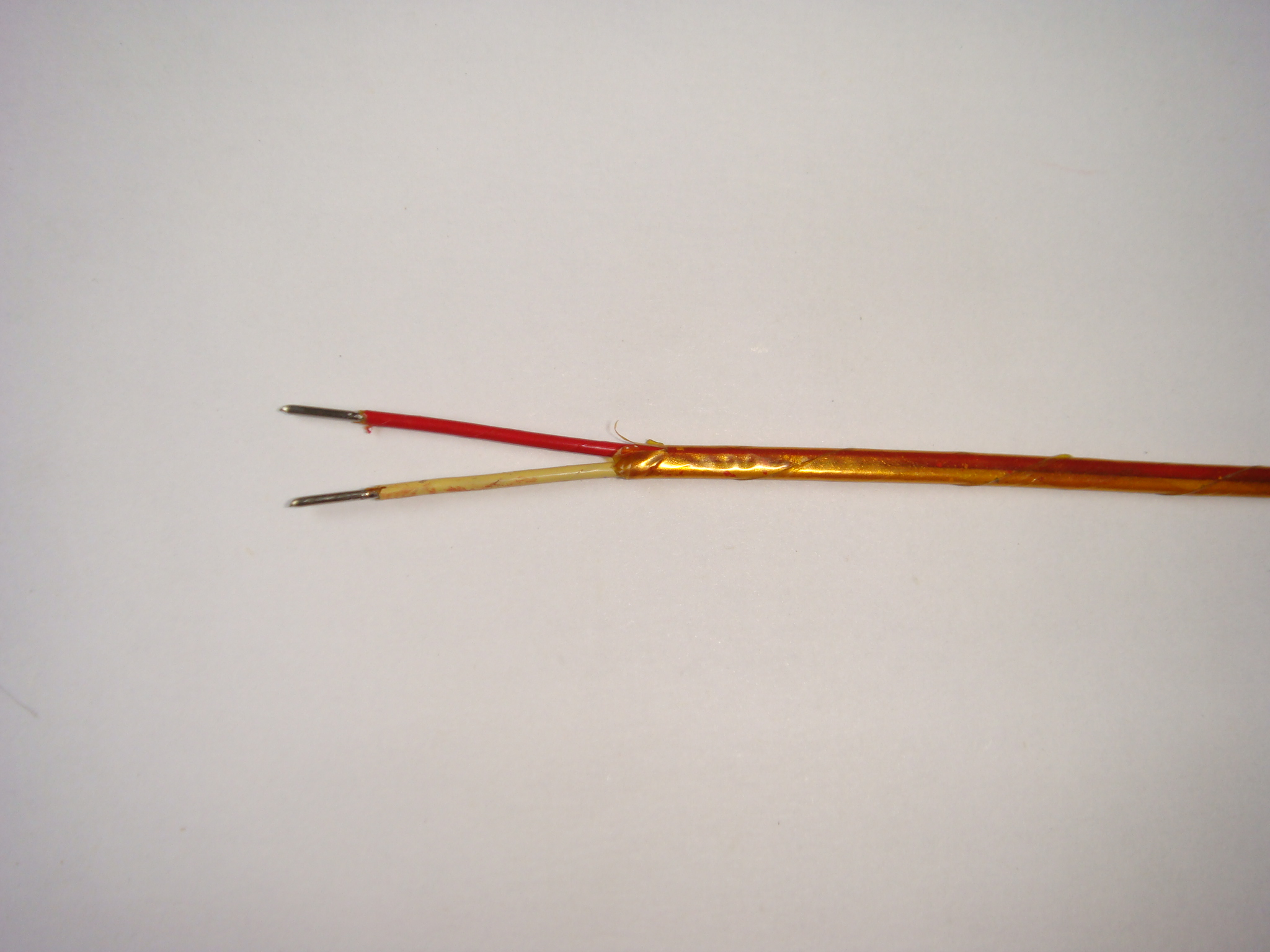 Kx-HF-KP-0,8 Chromel Alumel 24AWG καλώδιο καλωδίων τύπων Κ με Kapton