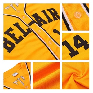 Camisetas de Béisbol Sublimadas al por Mayor, Último Diseño, Raglán a Rayas, Negras, para Hombre - Product Image 5