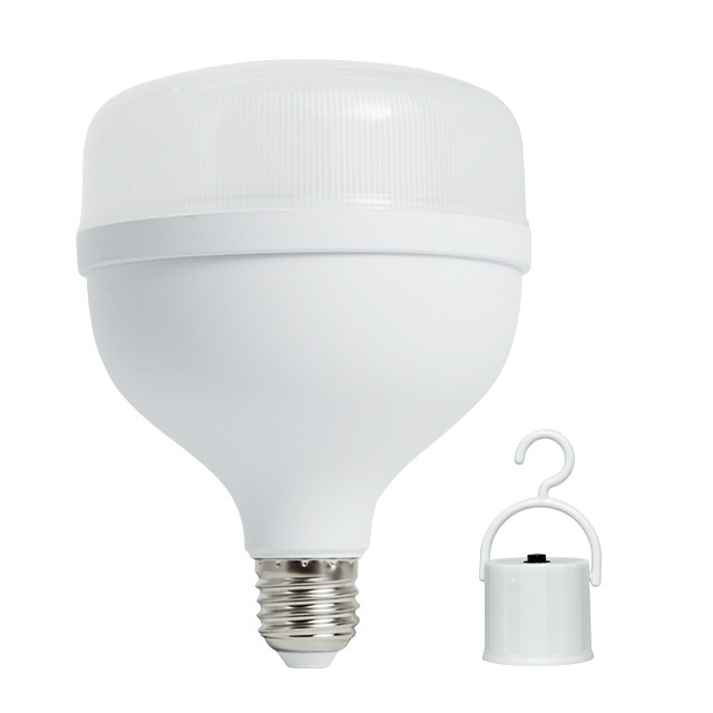 Portable Rechargeable LED Emergency Light Bulb E27/B22 20W-50W 4-6 Hours Emergency Time for Home & Camping Use