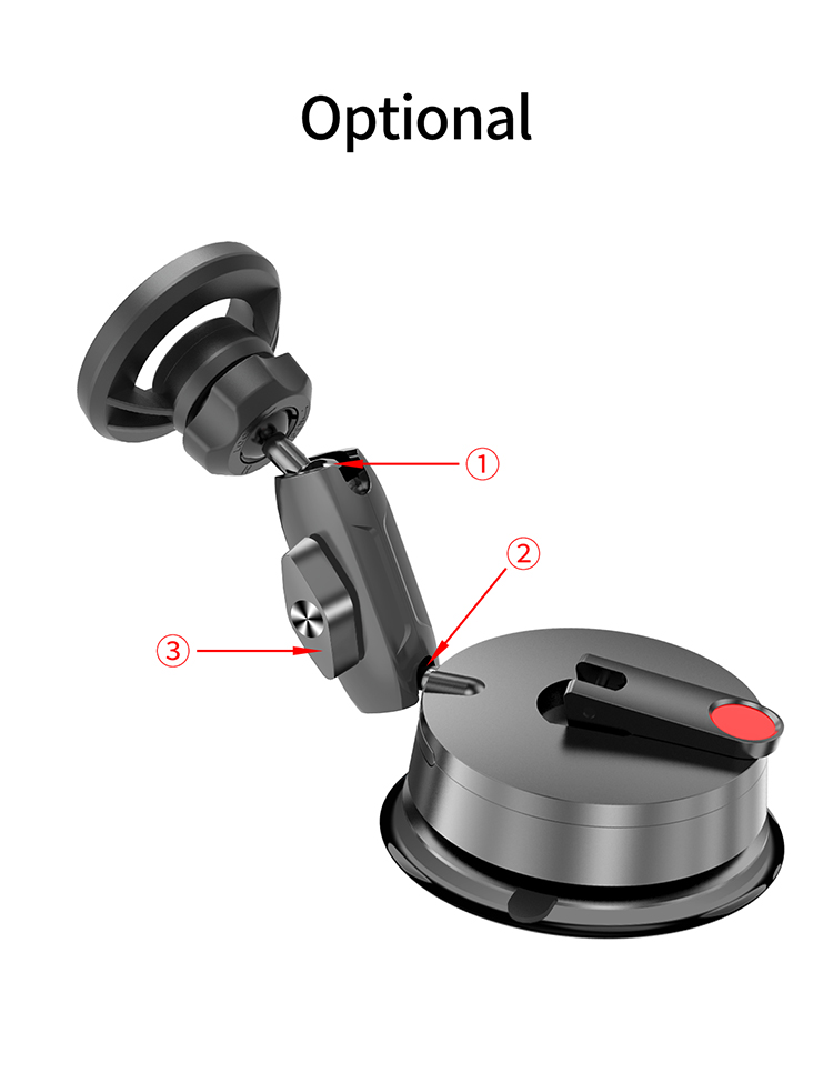 Maustor Universal Suction Cup Car Phone Mount Holder - Adjustable Stretchable Bracket for CarPlay Sc