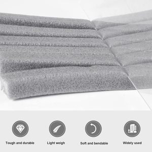 Bandes <span class=keywords><strong>de</strong></span> mousse économiseur <span class=keywords><strong>de</strong></span> <span class=keywords><strong>calfeutrage</strong></span> Fossa Tige d'appui en mousse grise polyvalente, économiseur <span class=keywords><strong>de</strong></span> <span class=keywords><strong>calfeutrage</strong></span> en mousse pour les lacunes et les joints, <span class=keywords><strong>calfeutrage</strong></span> à corde <span class=keywords><strong>de</strong></span> forme carrée - Product Image 6