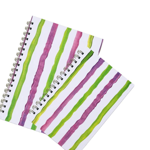 Quaderno <span class=keywords><strong>a</strong></span> <span class=keywords><strong>Spirale</strong></span> A5 e B5 con Design <span class=keywords><strong>a</strong></span> <span class=keywords><strong>Righe</strong></span> Acquerellate, Carta Offset 100g Liscia 360 °   Svolgimento delle pagine - Product Image 5