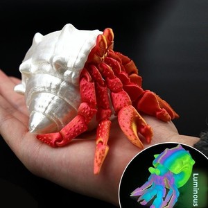 Bán buôn tùy chỉnh 3D in đồ chơi có thể tháo rời nhựa ẩn sĩ cua mô hình động vật xu hướng OEM Dịch Vụ Nhà cung cấp lấy cảm hứng từ đông lạnh - Product Image 1