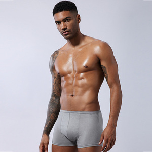 Wholesale Custom <strong>White</strong> Cotton Fabric Comfortable <strong>Boxer</strong> <strong>Shorts</strong> 100%cotton Brief Men Underwear - Product Image 4