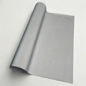 Disikat Perak Aluminium Vinyl Wrap dengan ADT Diri Perekat Vinyl Digunakan Oleh Para Profesional untuk Membungkus Mobil, Sepeda Motor dan Perahu