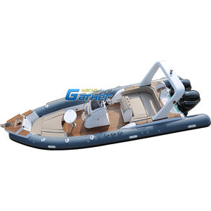 Bateau de pêche familial de luxe 13 capacités RIB 760B Patrol Hypalon 25ft bateau de pêche gonflable rigide - Product Image 1