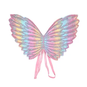 蝴蝶仙女翅膀为蹒跚学步的女孩为小叮当独角兽派对生日礼物万圣节服装装扮