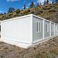 Maison conteneur d'emballage plat de luxe Maison préfabriquée mini conteneur pliable avec structure légère en acier