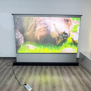 Pantalla Eléctrica para Cine en Casa de Grado OEM, Pantalla Elevadora de Piso de Alta Ganancia HD ALR con Amplio Ángulo de Visión y Control Remoto - Product Image 1