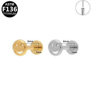 Titanium Heart <b>Initial</b> Stud Earrings F136 ASTM Women's Fashion Jewelry Gift - Product Image 5