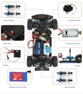 HOSHI Original <span class=keywords><strong>WLtoys</strong></span> <span class=keywords><strong>A949</strong></span> Auto de Carreras 4WD 2.4GHz, Auto de Juguete a Control Remoto, Escala 1/18, Alta Velocidad 50km/h, Auto Electrónico para Niños - Product Image 5