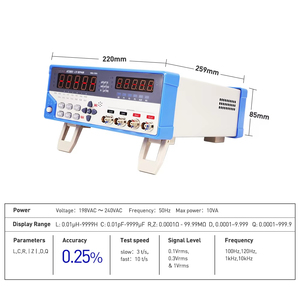 Medidor Digital con Pantalla LCD AT2811 con L/C/R/ | Z | Parámetros /D/Q Rango de frecuencia de 100Hz-10kHz y precisión del 0.25% - Product Image 2