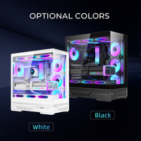 Mollyshines High OEM ATX Desktop Gamer Computer Case Mid Tower Cabinet Transparent Gaming Computer Cases for PC CASE
