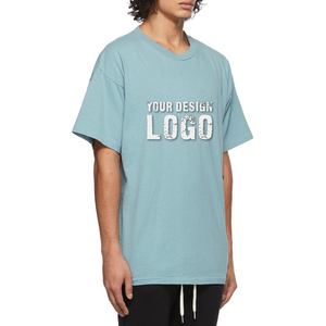 Camisetas de Hombre Personalizadas de Fábrica con Estampado, Hombros Caídos, Manga Corta, Venta al por Mayor, OEM, Algodón Lavado, Estilo Vintage, Tallas Grandes - Product Image 5