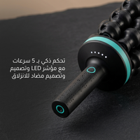 Rouleau de massage rotatif professionnel électrique à 5 vitesses pour la relaxation musculaire, rouleau à picots pour bras, avant-bras, mollets, support fixe, usage domestique et salle de sport