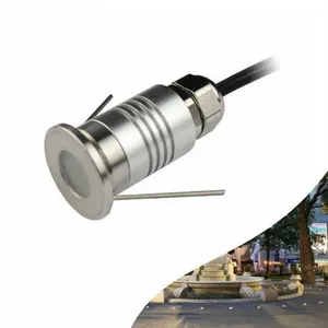 מיני רצפה שקוע ספוט אורות led חיצוני 12v ip67 קבור inground אור נמוך מתח שלב סיפון אורות