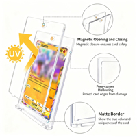 Porte-cartes magnétique fin pour cartes à collectionner, porte-cartes One Touch 35pt, protège-cartes en plastique rigide, étui magnétique pour cartes 130PT