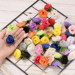 Rose artificielle à tête unique avec feuille en soie, idéale pour la décoration de tables à la maison, à l'hôtel, pour les mariages et Noël - Offre Spéciale - Product Image 4