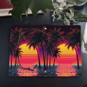 A6 handmade máy tính xách tay 160 có thể thay thế các trang lưu niệm hoàn hảo cho các cuộc họp của công ty với cây cọ hoàng hôn lưới như nước PR - Product Image 4