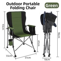 Chaise pliante portable pour pique-nique, pêche, camping, jardin et plage, compacte et pliable, avec une capacité de charge de 150 kg