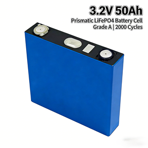 グレードA 3.2V 50Ah角柱型<span class=keywords><strong>LiFePO4</strong></span>バッテリーセル、充電式リン酸鉄リチウム電池、太陽エネルギー貯蔵用 - Product Image 1