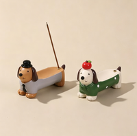 Ornement de bureau en résine animaux de dessin animé, décoration de bureau, cadeau porte-bonheur mascotte, cadeau émotionnel réconfortant