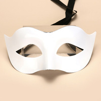 Masque de fête en plastique pour homme et femme, masque de mascarade pour hommes, pas cher, à faire soi-même pour bal masqué, Halloween, fête de carnaval
