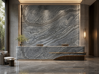 Dalle de marbre Avatar pour murs décoratifs de luxe, comptoirs et projets d'aménagement intérieur d'hôtels, découpe sur mesure