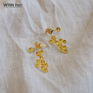 Pendientes Colgantes de Lujo con Borlas de Circones Agrupados, Chapados en Oro y Plata, de Latón Brillante, para Fiesta - Product Image 3