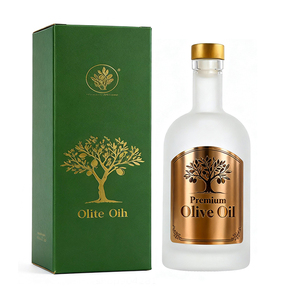 Bouteille en verre de style nordique pour <span class=keywords><strong>tequila</strong></span> ou huile d'olive, personnalisable en gros, avec bouchon et boîte d'emballage, disponible en 50 ml, 100 ml, 200 ml, 375 ml, 500 ml - Product Image 1