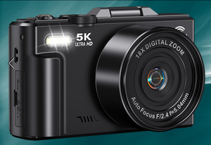 पेशेवर. 7mp 5k डिजिटल vलॉगिंग कैमरा 18x dsr डिजिटल कैमरा, फ्लिप स्क्रीन के साथ - Product Image 3