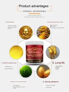 Sơn mạ Vàng Tự phun cho bề mặt kim loại sơn lá vàng gốc nước acrylic với Epoxy cho ứng dụng bàn chải - Product Image 5