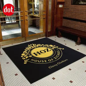 Easy to Clean Rugs for Outside Entry Doormats with Rubber Backing Custom Personal Design Logo Mats Made by ChromoJet Machine