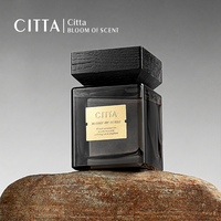Diffuseur de parfum en verre personnalisé, bouteille carrée, parfum d'ambiance, décoration d'intérieur, rafraîchisseur d'air pour les toilettes, 500 ml, couvercle en bois