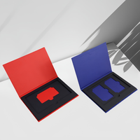 Boîte de carte de visite NFC personnalisée avec logo rectangulaire en relief, emballage de carte de crédit VIP, boîte cadeau pour carte de crédit NFC