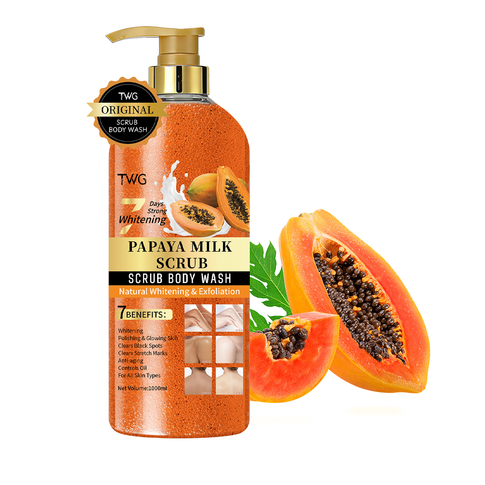 0085 TWG Gommage corporel à la papaye et au lait 1000 ml