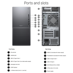 Computadora de Escritorio <span class=keywords><strong>DELL</strong></span> EBT2250/XPS8960, Core Ultra 7 265, 16GB DDR5, 512GB SSD, Fuente de Alimentación de 460W, CPU, RAM, SSD, HDD, GPU Personalizables - Product Image 3