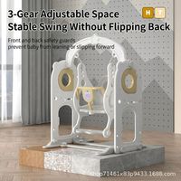 Ensemble de jeu multifonctionnel pour bébé, toboggan et balançoire en plastique, équipement de jeu intérieur sûr, adapté aux tout-petits, utilisation quotidienne en salle de jeux familiale